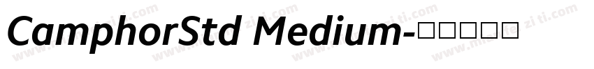 CamphorStd Medium字体转换